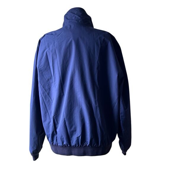 Vintage LL Bean Jacket Men Medium Blue Warm Up Fleece Lined Windbreaker Coat 90s - Picture 4 of 11